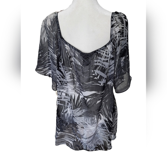 Lane Bryant Sheer Blouse - Picture 2 of 4